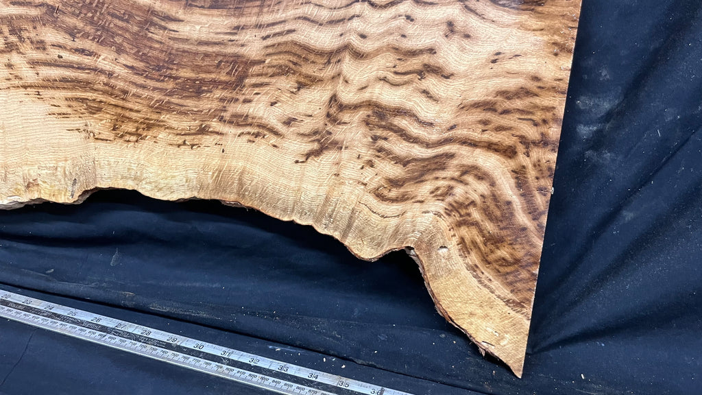 Tiger oak, tone wood, feature wood, wall hanging 1089 L x 524 W x 9 D mm      (467mt)