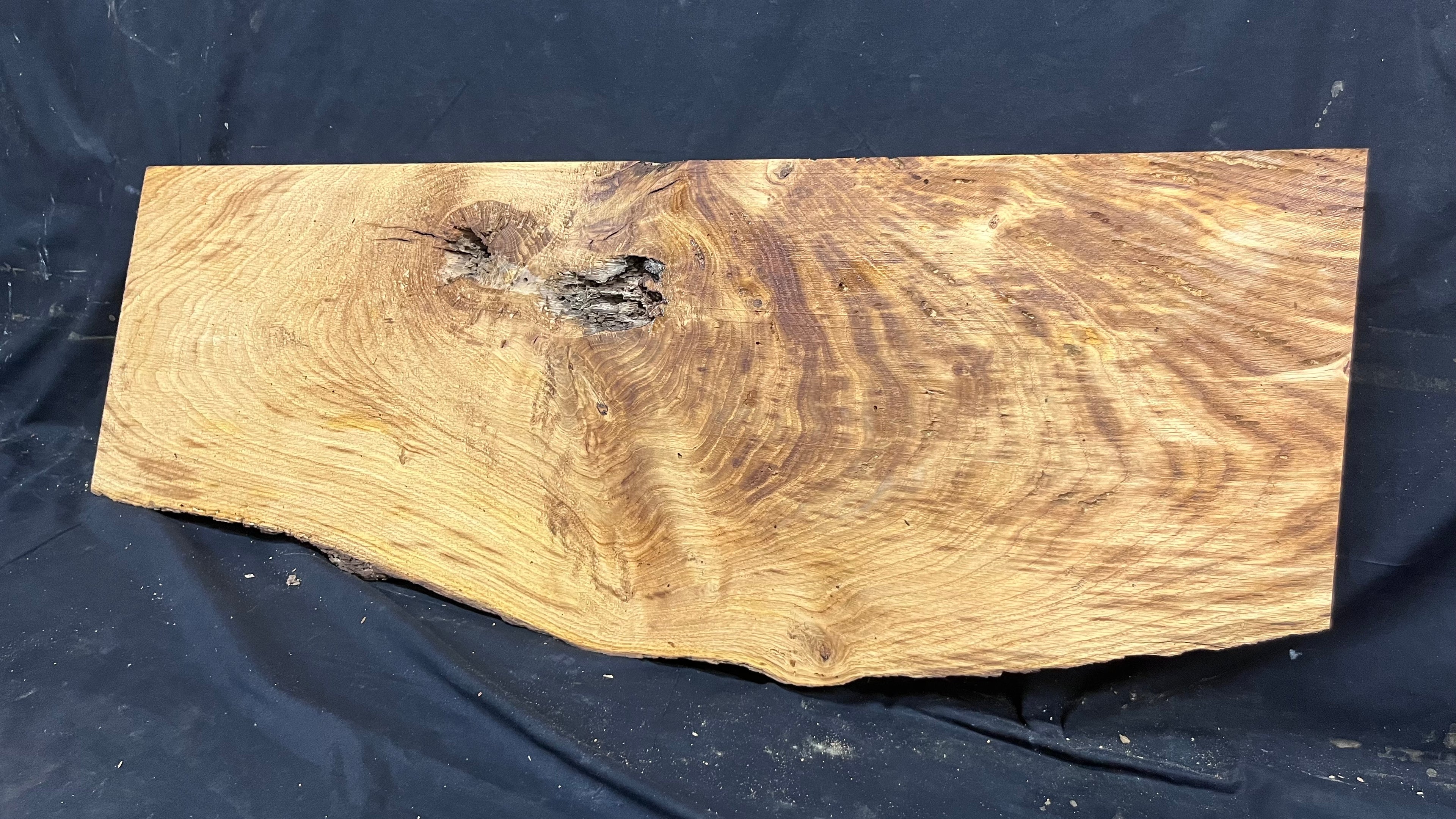 Oak slab, shelving, board, mantel 979 L x 327 W x 31 D mm      (474mt)