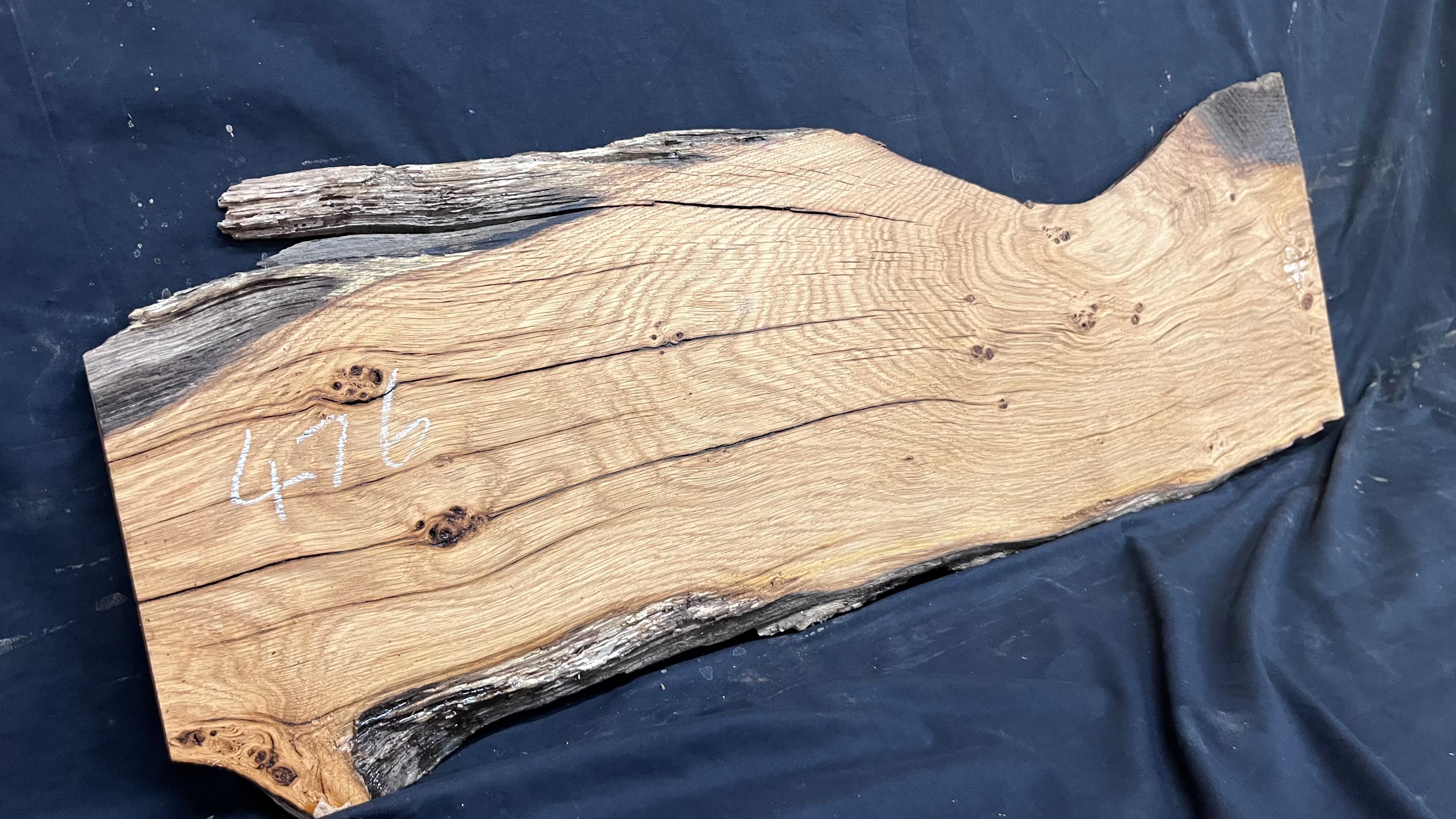 Oak slab, shelving, board, mantel 944 L x 284 W x 16 D mm      (476mt)