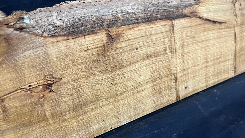 Oak slab, 1/4 sawn, shelving, board, mantel 1078 L x 250 W x 18 D mm      (478mt)