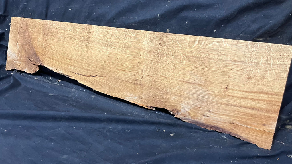 Oak slab, 1/4 sawn, shelving, board, mantel 1078 L x 250 W x 18 D mm      (478mt)