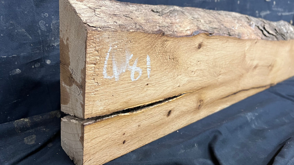Oak slab, shelving, board, mantel 909 L x 190 W x 57 D mm      (481mt)
