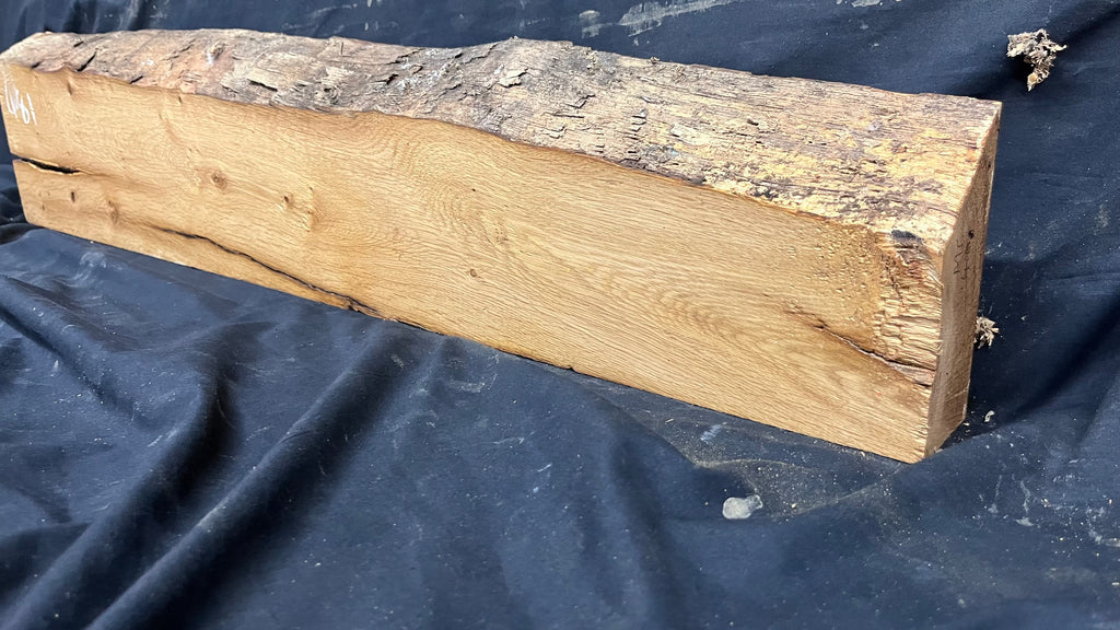 Oak slab, shelving, board, mantel 909 L x 190 W x 57 D mm      (481mt)