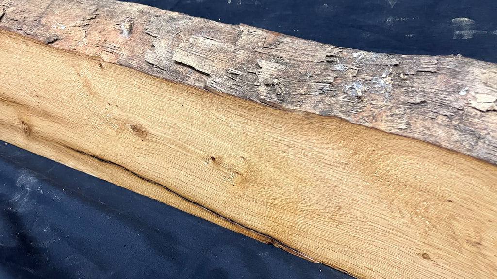 Oak slab, shelving, board, mantel 909 L x 190 W x 57 D mm      (481mt)