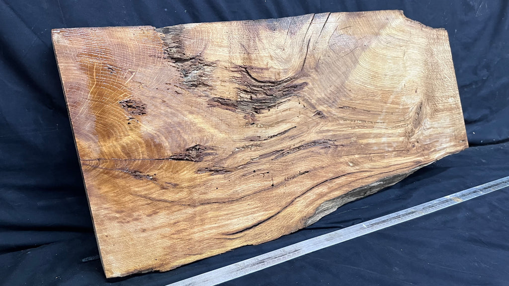 Oak slab, shelving, board, mantel 845 L x 395 W x 65 D mm      (482mt)