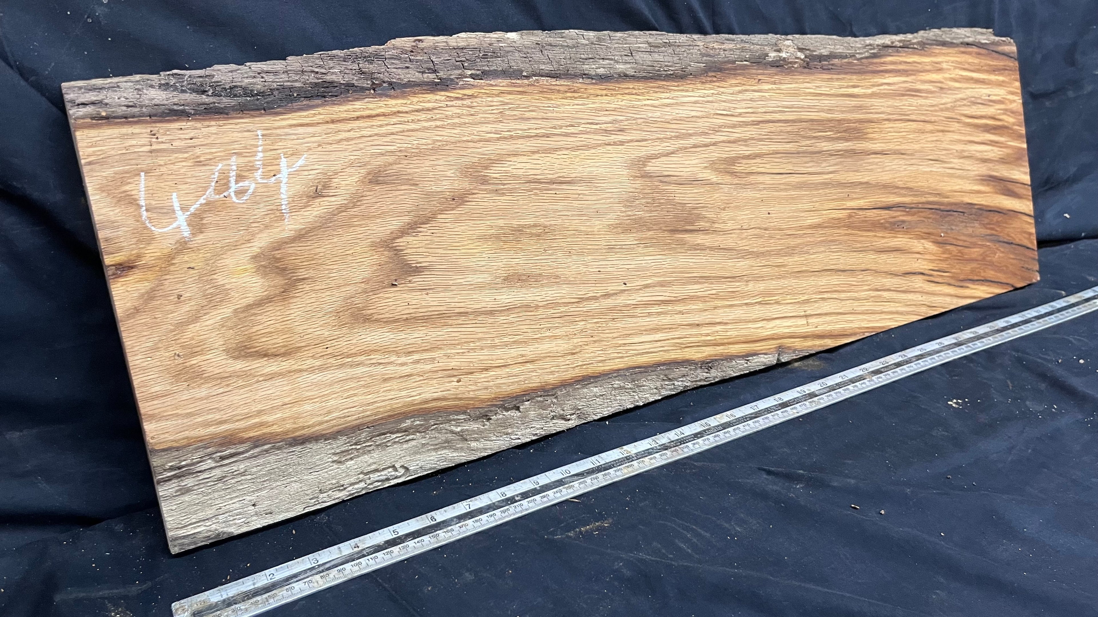 Oak slab, shelving, board, mantel 864 L x 295 W x 32 D mm      (484mt)
