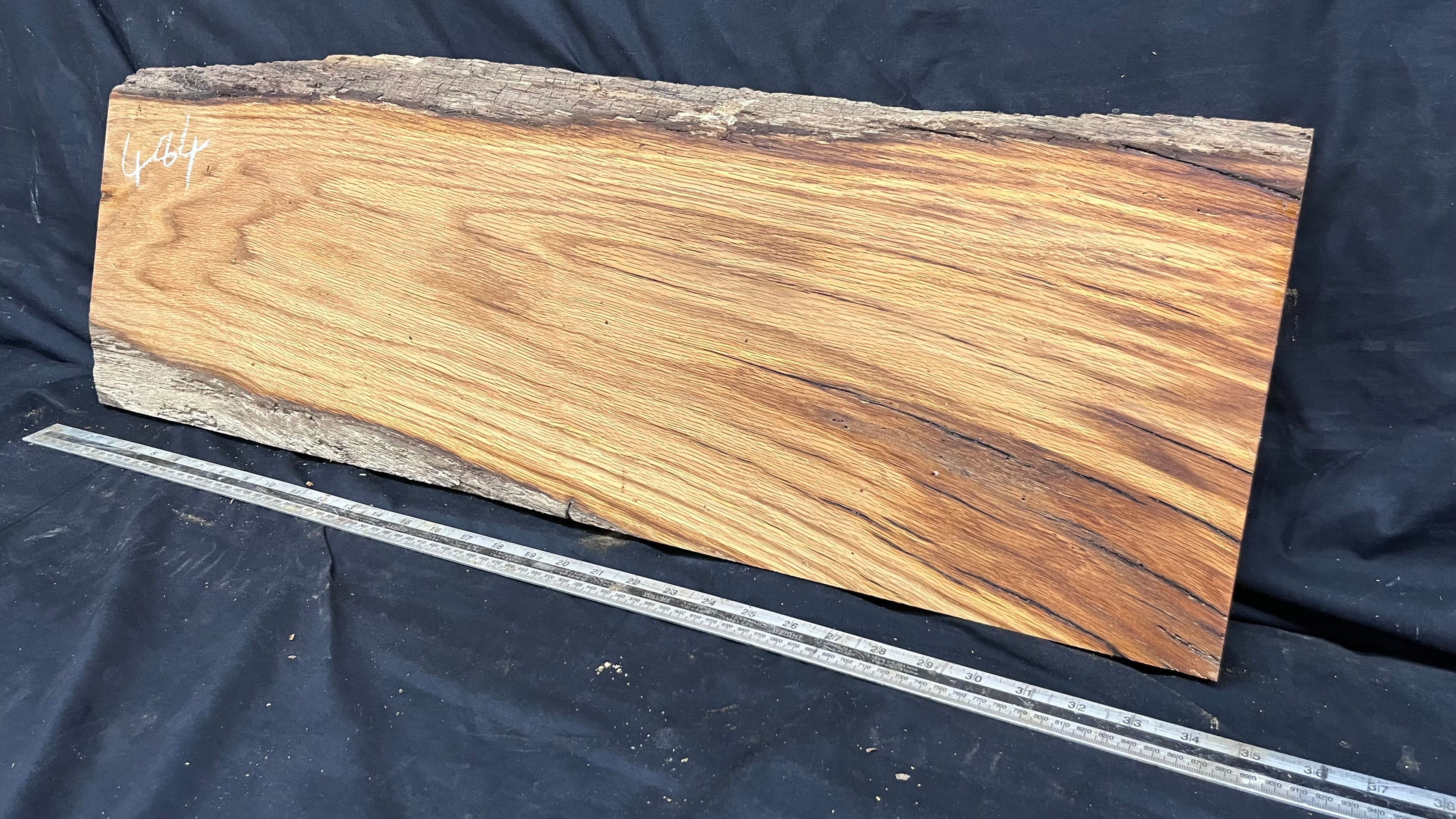 Oak slab, shelving, board, mantel 864 L x 295 W x 32 D mm      (484mt)