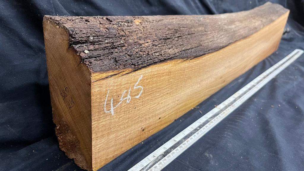 Oak slab, shelving, board, mantel 949 L x 184 W x 83 D mm      (485mt)