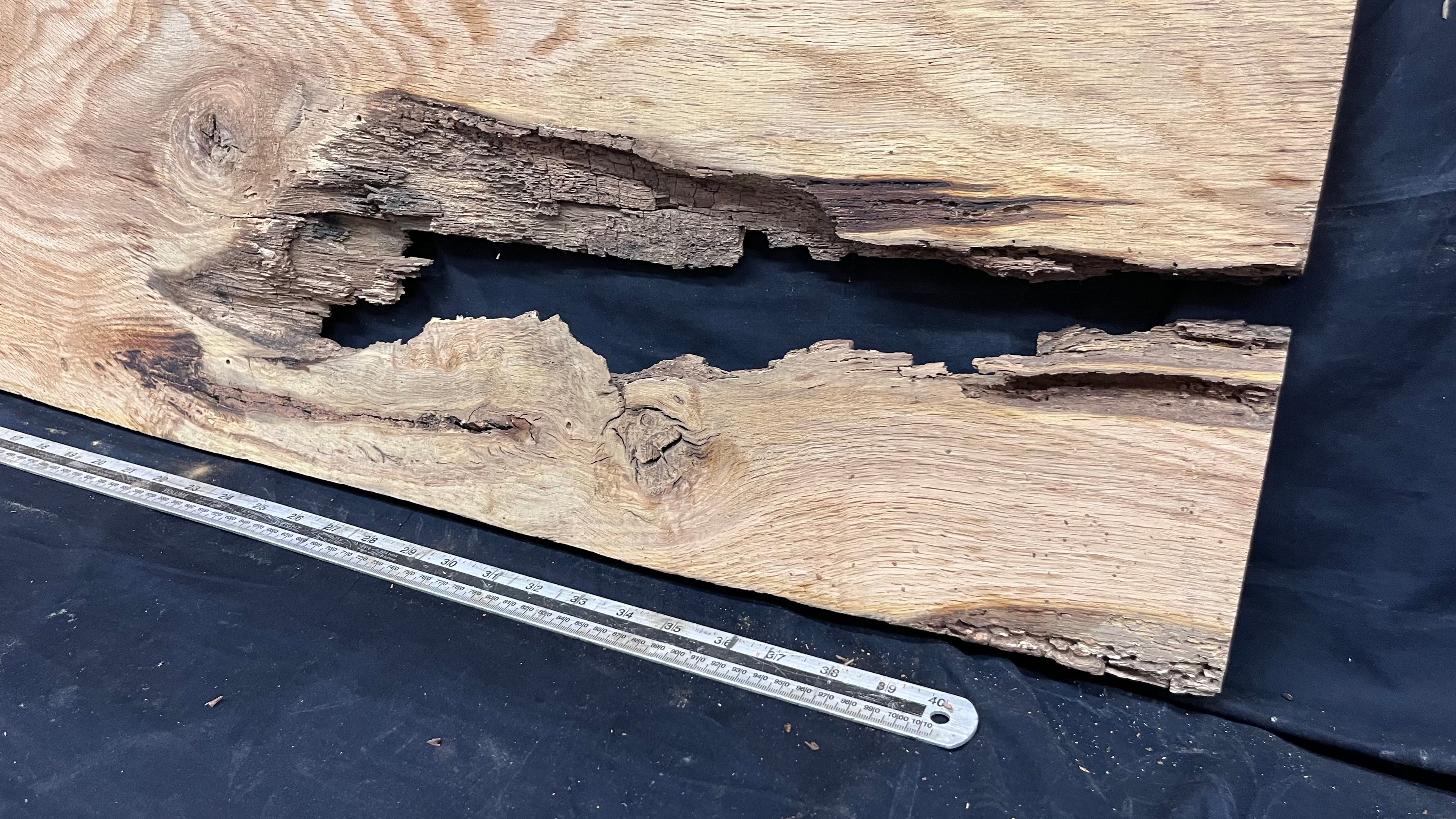 Oak resin coffee table blank 1197 L x 485 W x 25 D mm      (487mt)