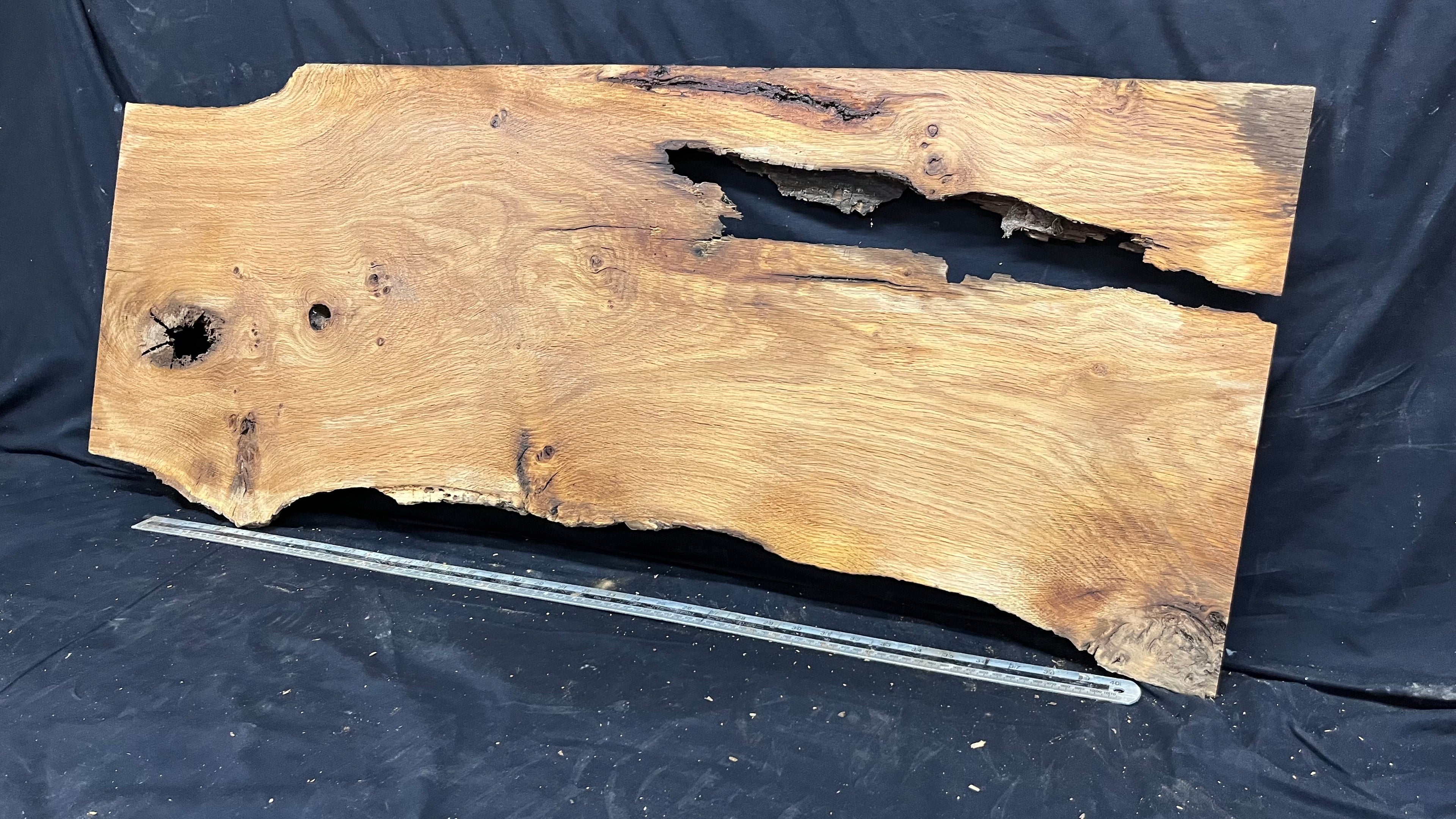 Oak resin coffee table blank 1197 L x 485 W x 25 D mm      (487mt)