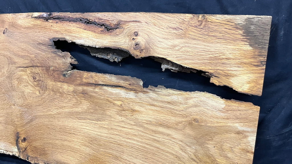 Oak resin coffee table blank 1197 L x 485 W x 25 D mm      (487mt)
