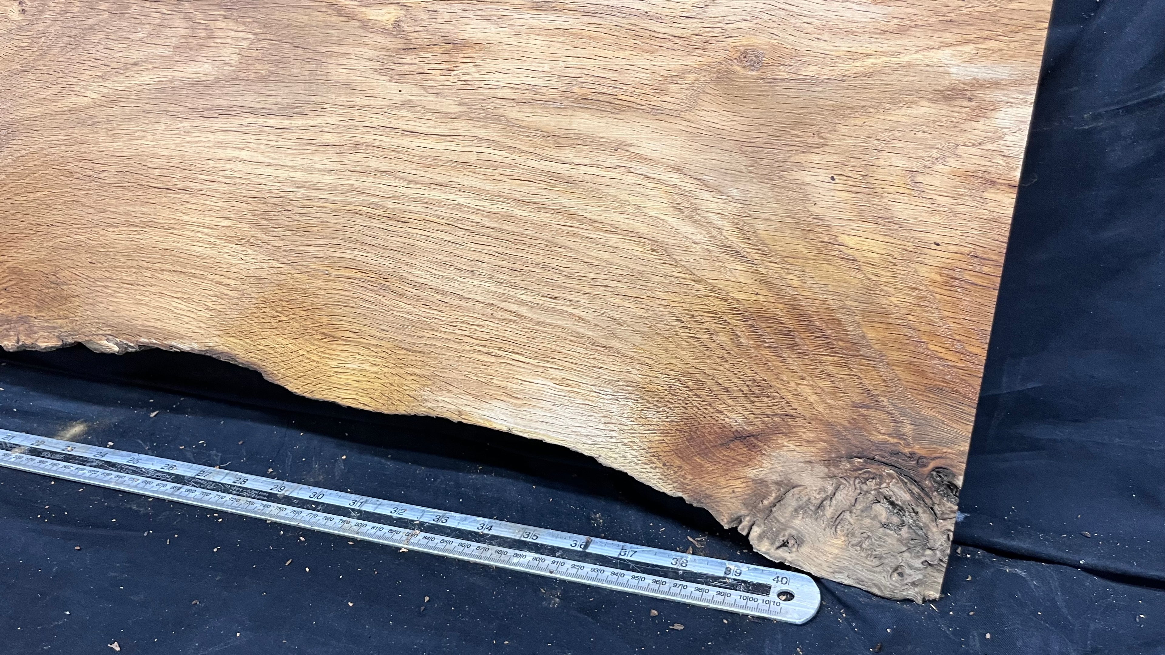 Oak resin coffee table blank 1197 L x 485 W x 25 D mm      (487mt)