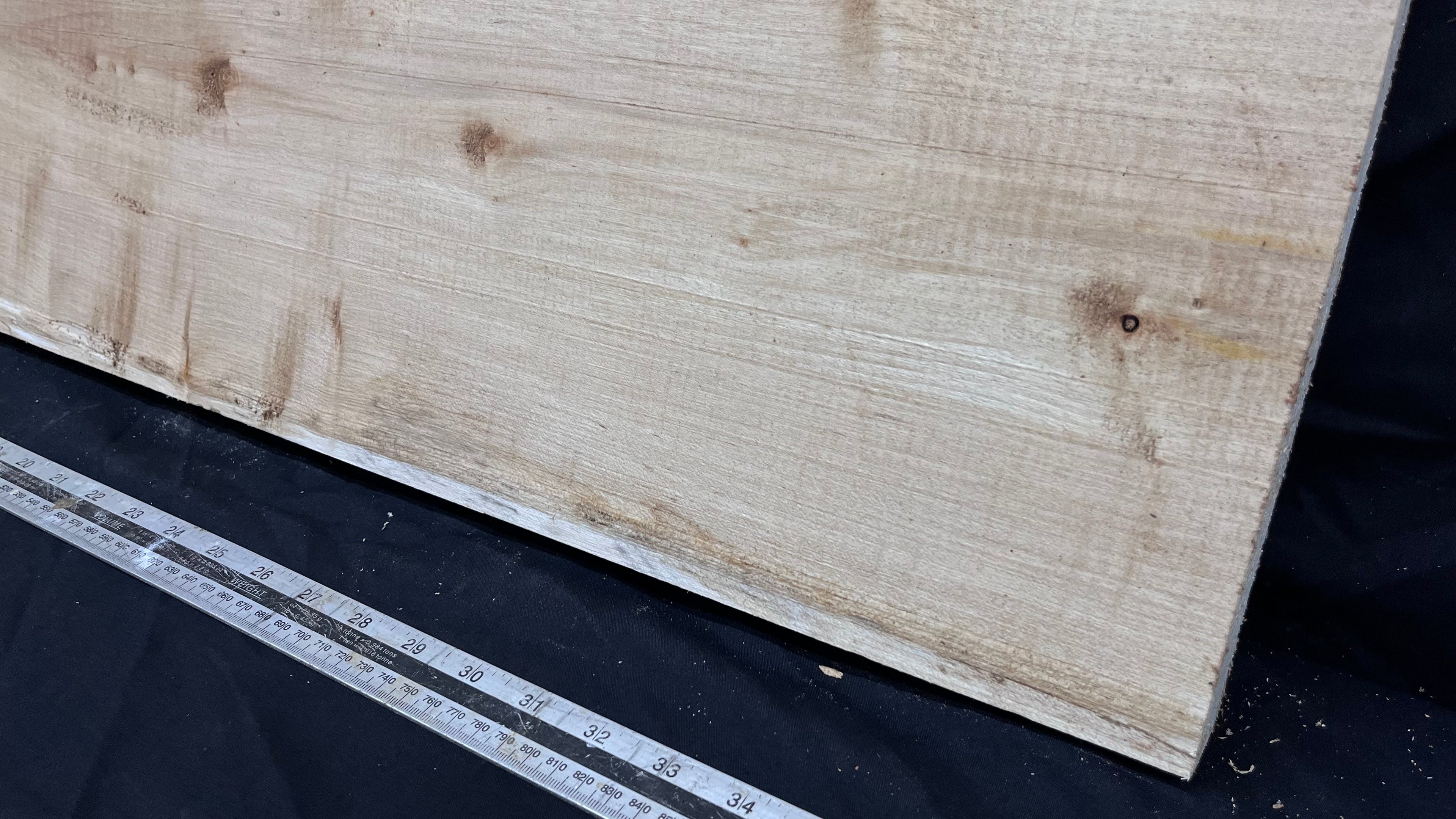 Sycamore plank, shelf, craft wood 1010 L x 327 W x 40 D mm  (288)