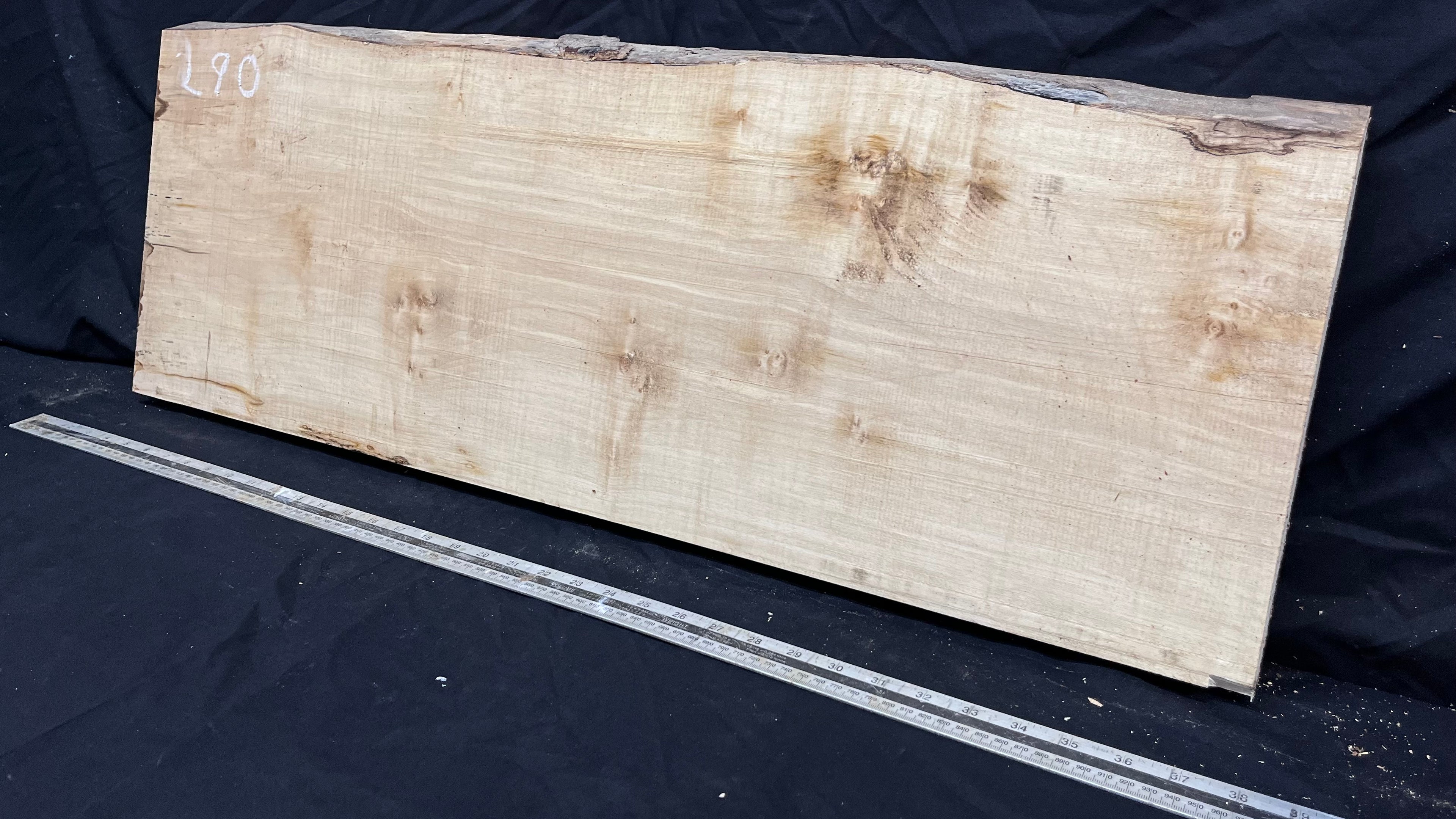 Sycamore plank, shelf, craft wood 910 L x 318 W x 40 D mm  (290)