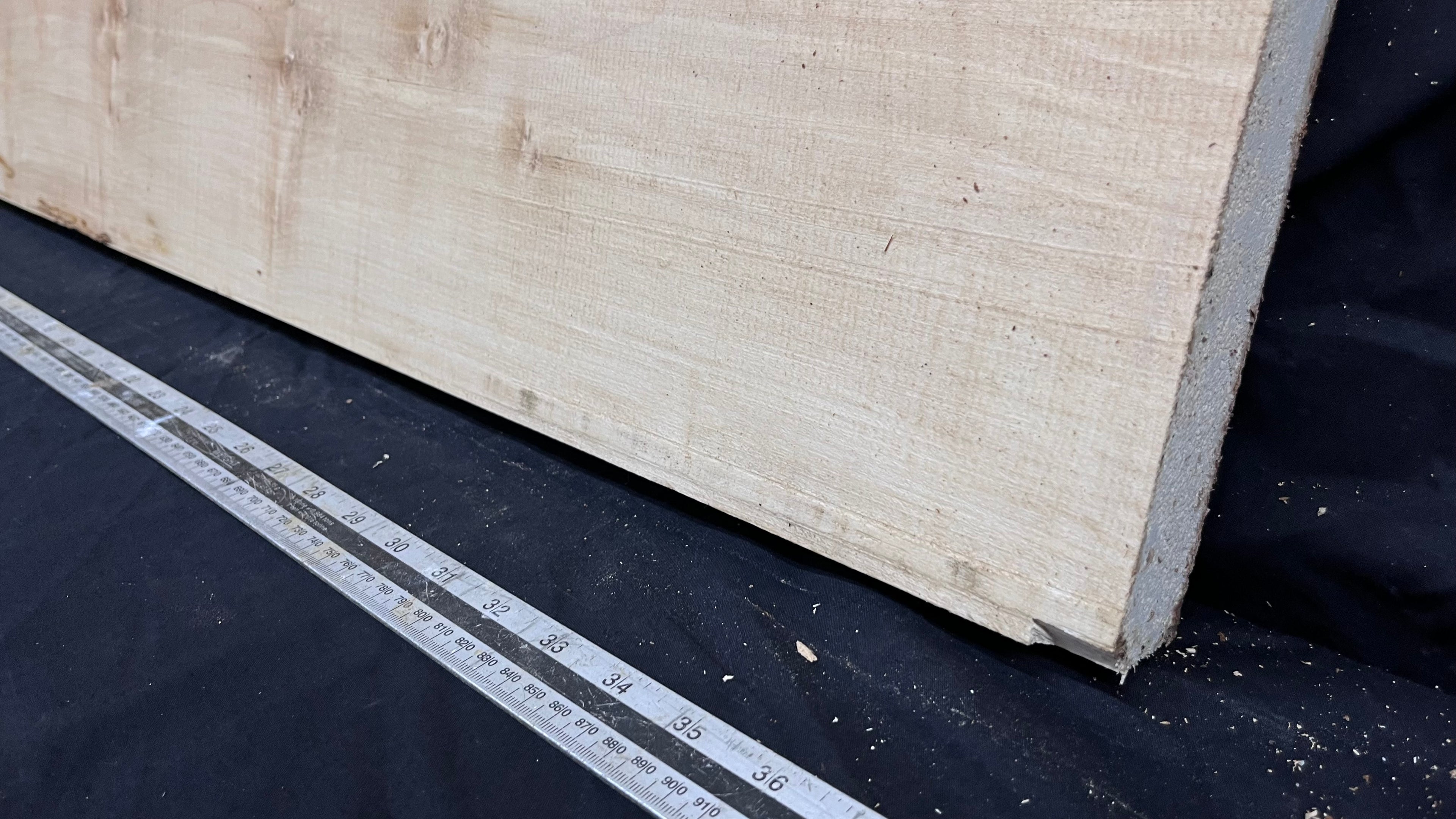 Sycamore plank, shelf, craft wood 910 L x 318 W x 40 D mm  (290)