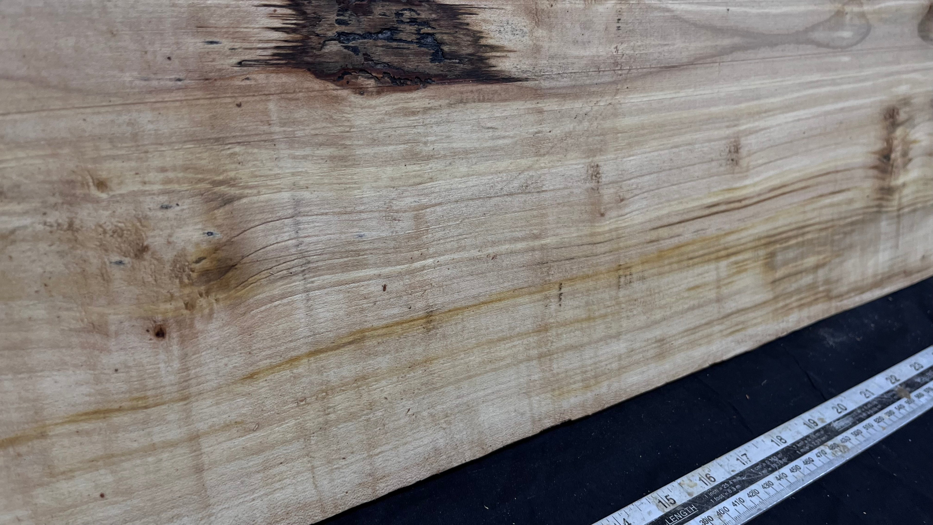 Sycamore plank, shelf, craft wood 910 L x 318 W x 40 D mm  (290)