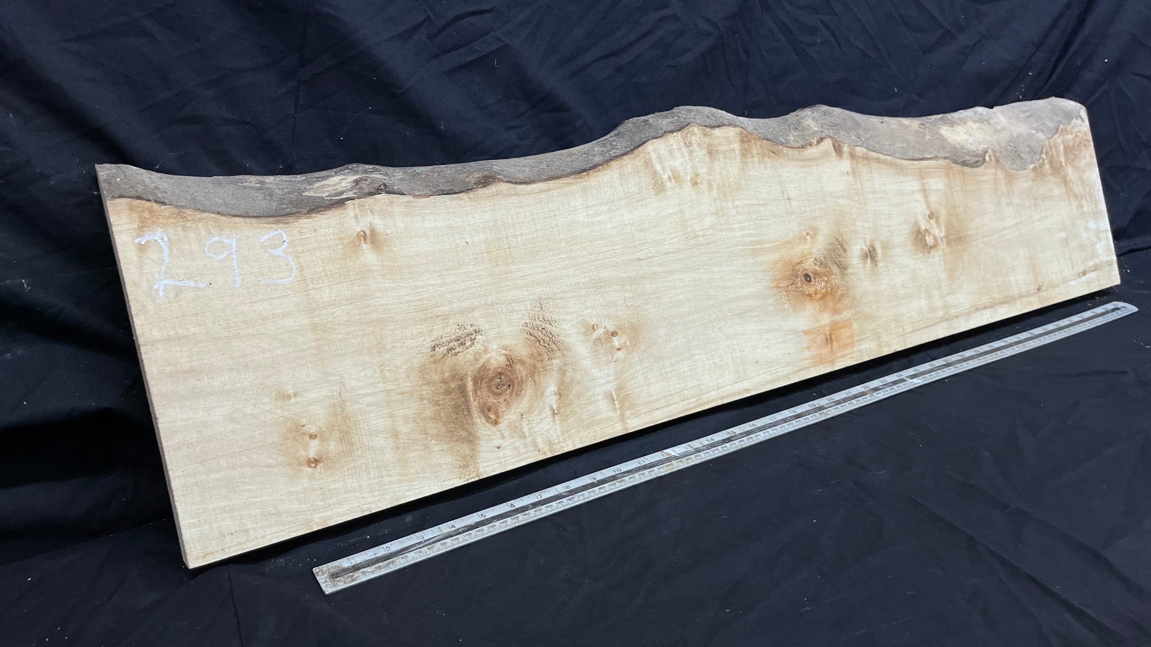 Sycamore plank, shelf, craft wood 1138 L x 288 W x 40 D mm  (293)