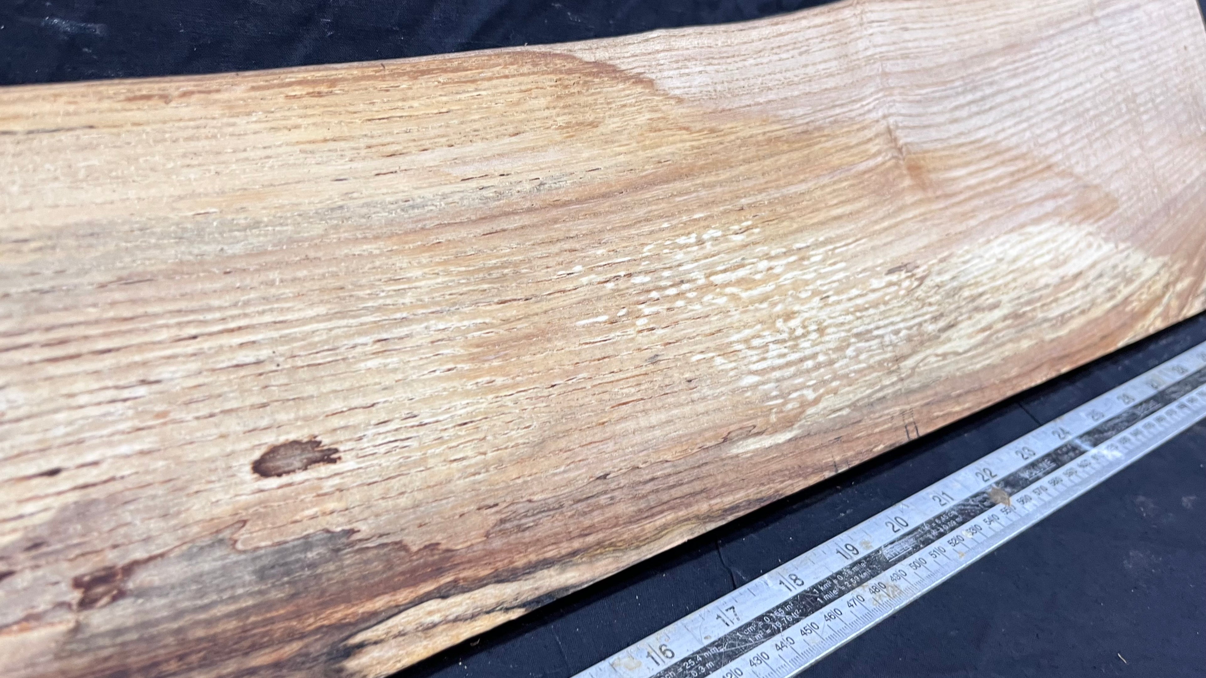 Hardwood window sill, ash timber plank 838 L x 181 W x 31 D mm     (298)