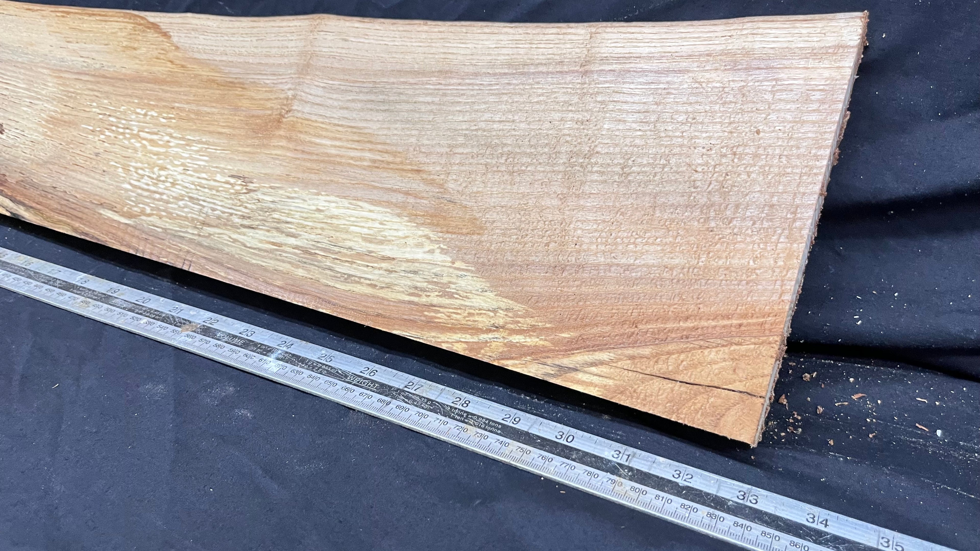 Hardwood window sill, ash timber plank 838 L x 181 W x 31 D mm     (298)