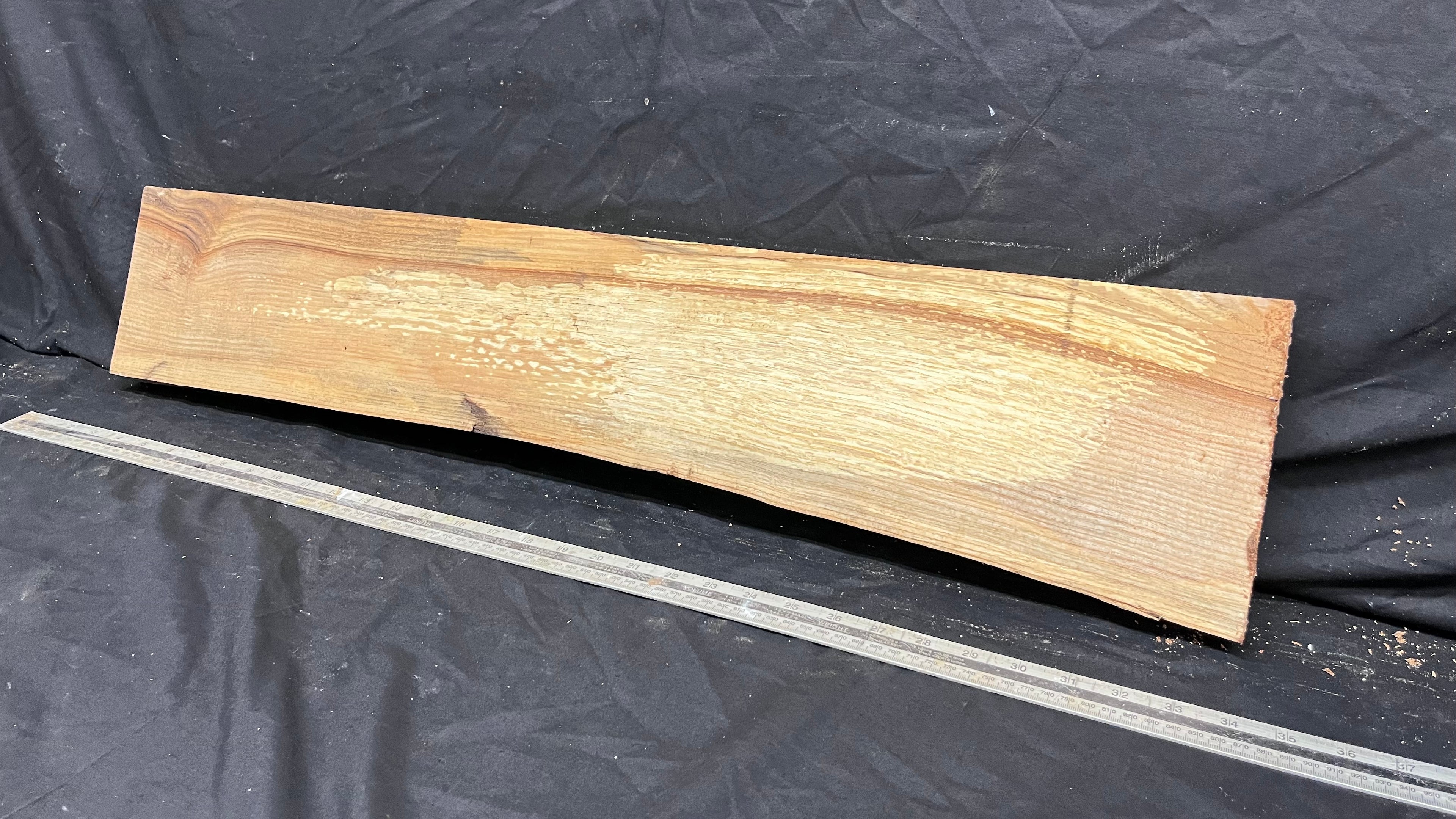 Hardwood window sill, ash timber plank 838 L x 181 W x 31 D mm     (298)