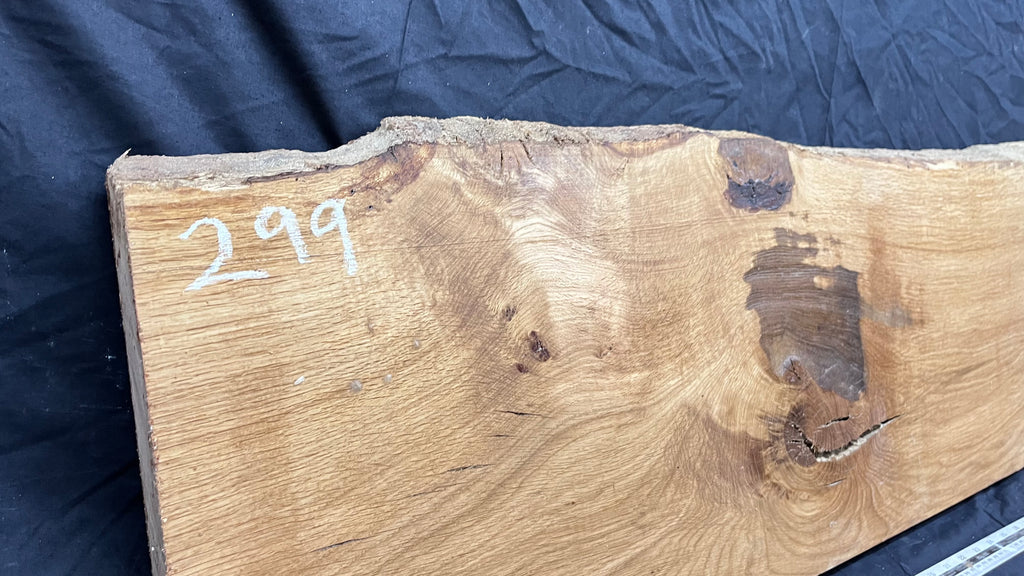 Oak plank, floating shelf, board 1340 L x 378 W x 45 D mm (299)