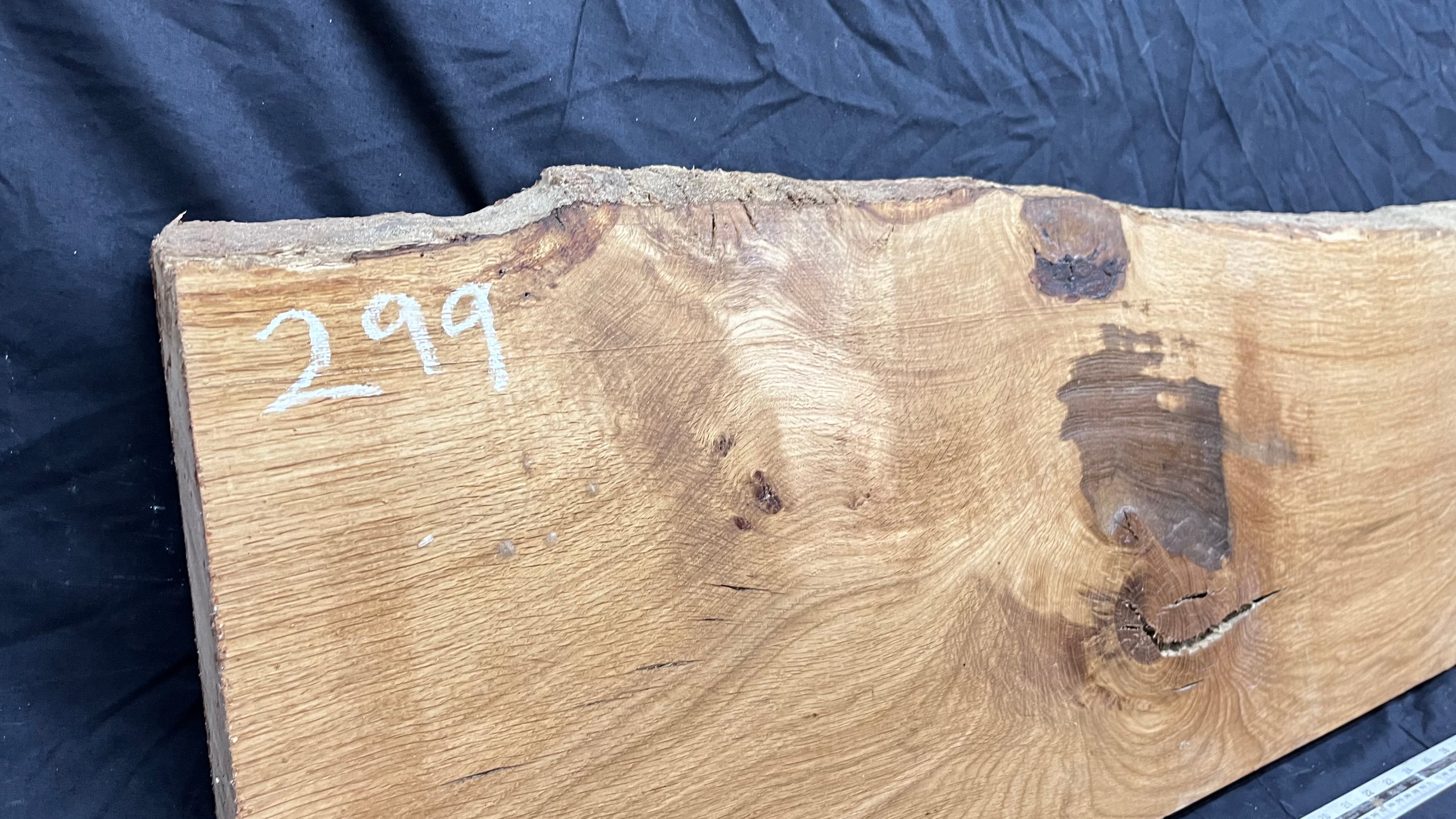 Oak plank, floating shelf, board 1340 L x 378 W x 45 D mm (299)
