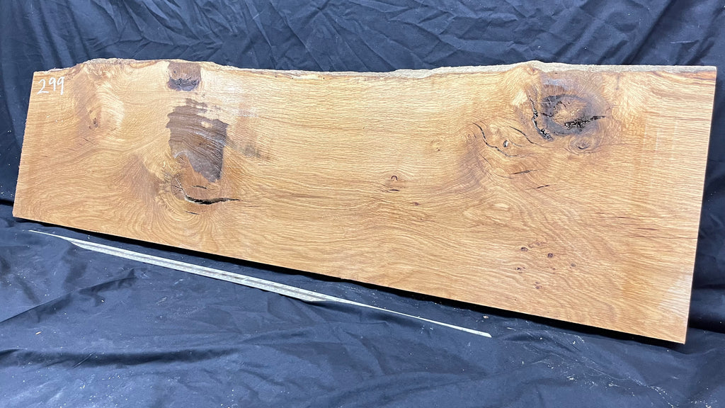 Oak plank, floating shelf, board 1340 L x 378 W x 45 D mm (299)