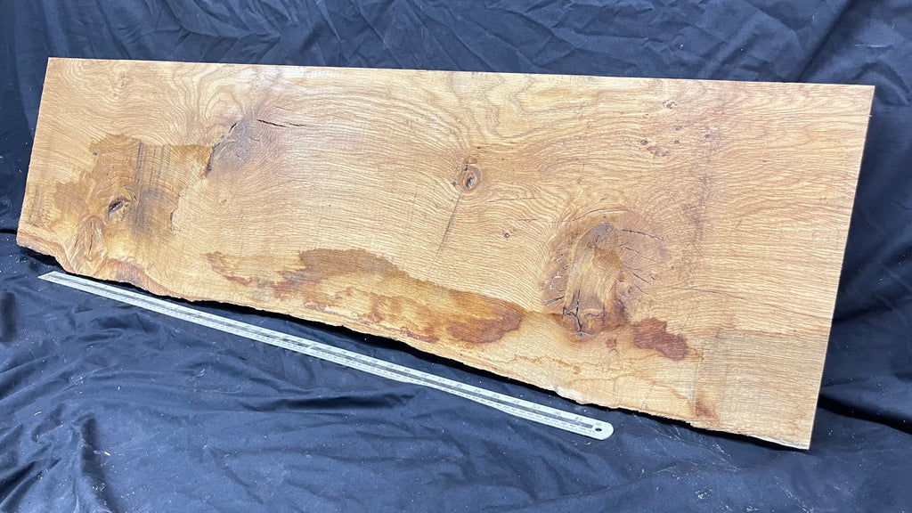 Oak plank, floating shelf, board 1340 L x 378 W x 45 D mm (299)