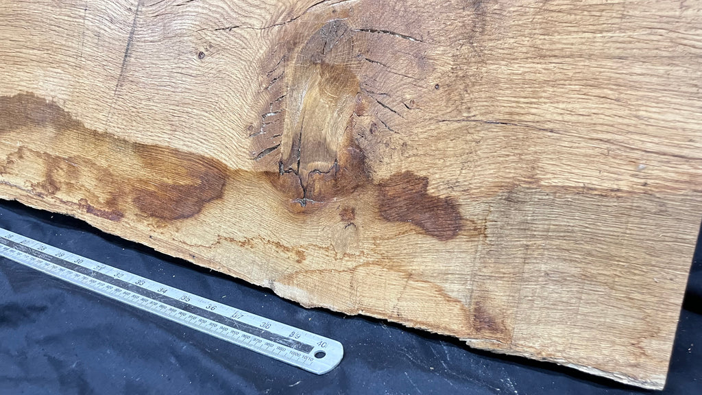 Oak plank, floating shelf, board 1340 L x 378 W x 45 D mm (299)