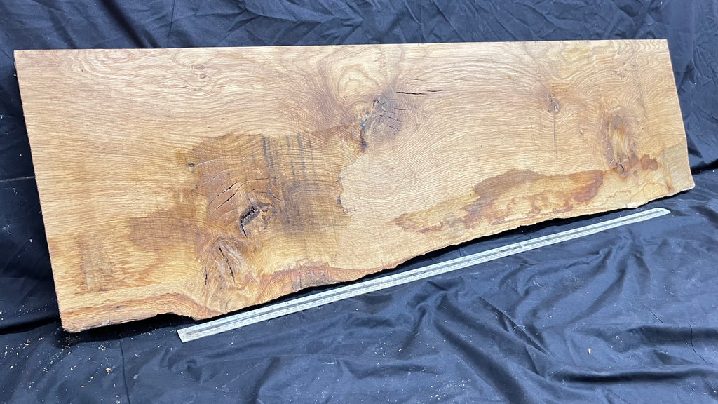 Oak plank, floating shelf, board 1340 L x 378 W x 45 D mm (299)