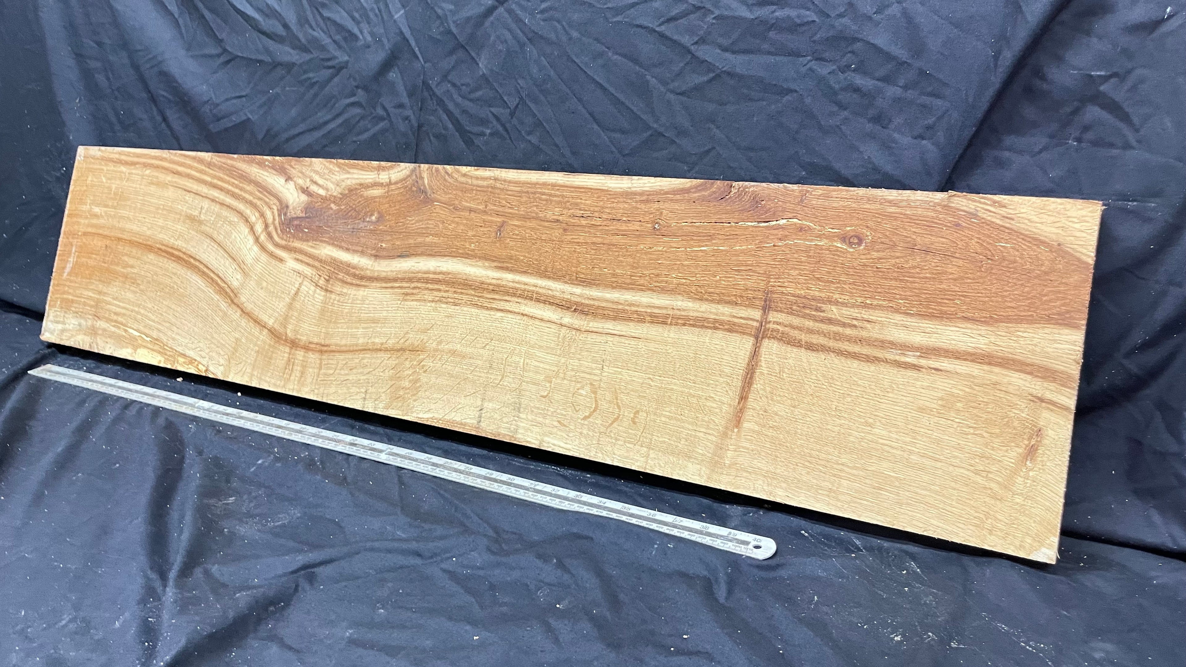 Oak plank, floating shelf, board 1292 L x 279 W x 47 D mm (300)