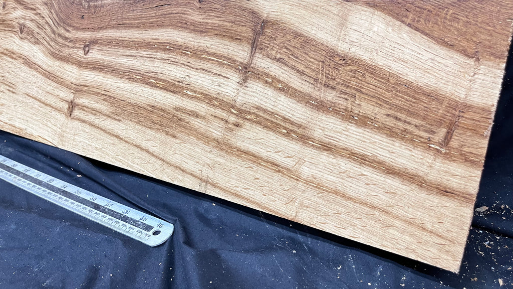 Oak plank, floating shelf, board 1288 L x 279 W x 47 D mm (302)