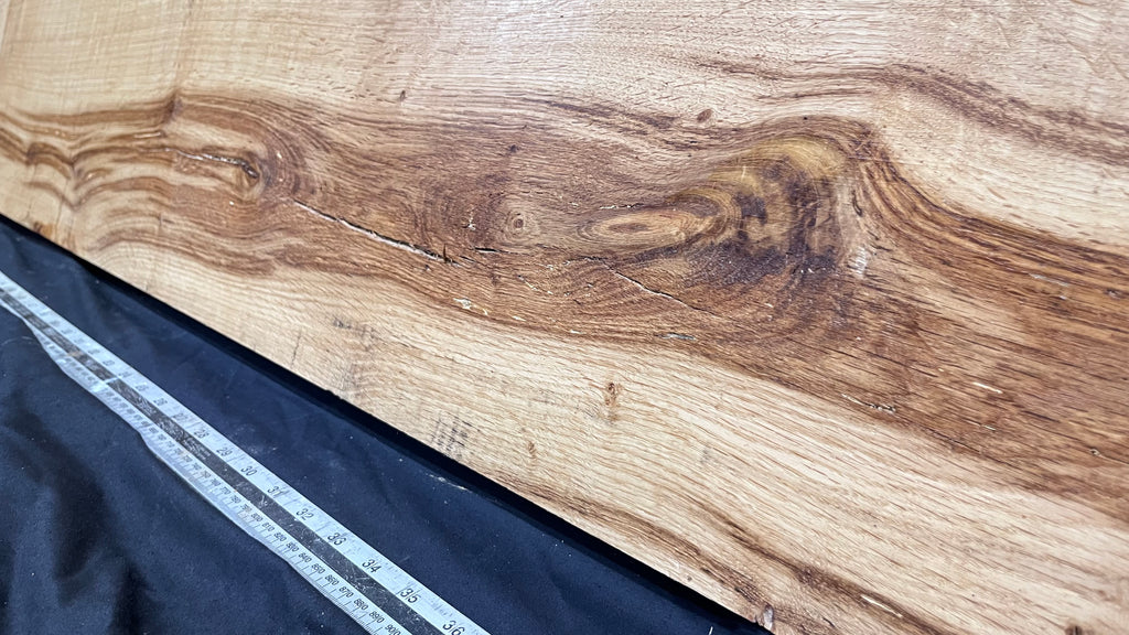 Oak plank, floating shelf, board 1245 L x 279 W x 47 D mm (303)