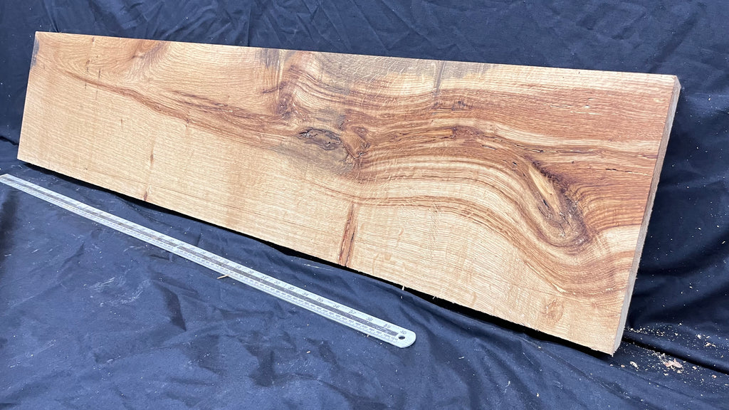 Oak plank, floating shelf, board 1245 L x 279 W x 47 D mm (303)