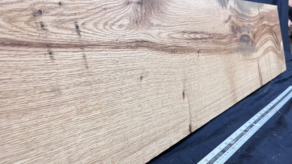 Oak plank, floating shelf, board 1245 L x 279 W x 47 D mm (303)