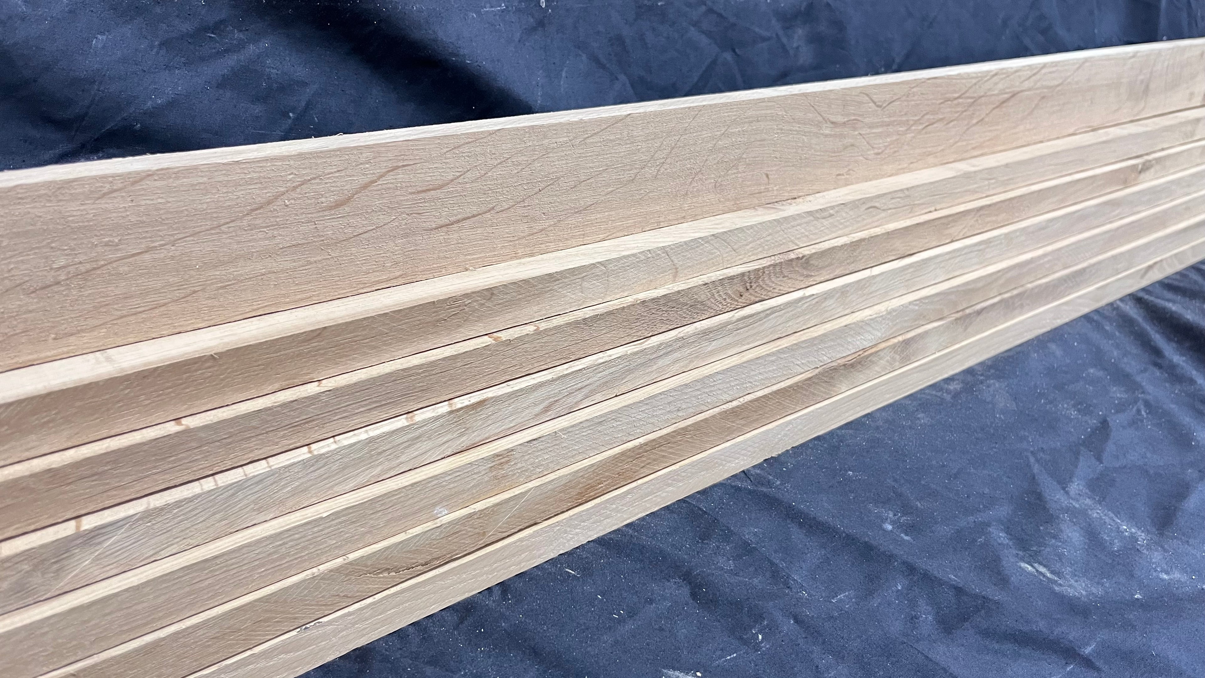 x7 garden bench oak slats, planks, 1824 L x 60 W x 20 D mm (305)