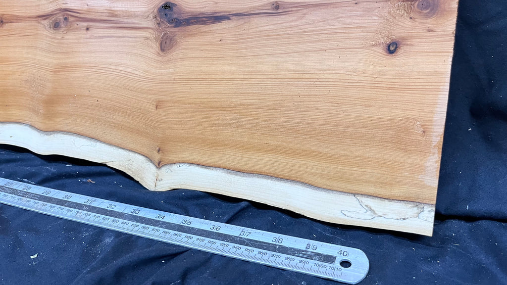 Hardwood yew, slab, board 1120 L x 290 W x 20 D mm    (308)