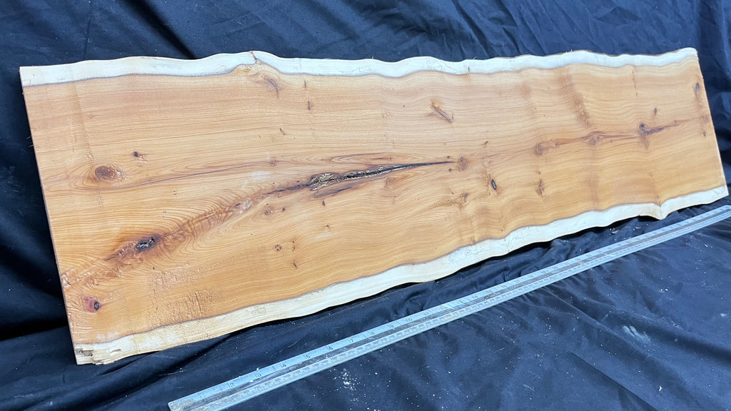 Hardwood yew, slab, board 1120 L x 290 W x 20 D mm    (308)