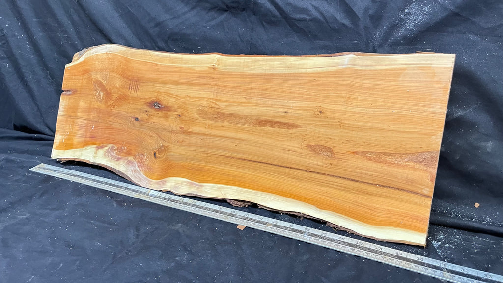 Hardwood yew, slab, board 732 L x 258 W x 43 D mm    (309)
