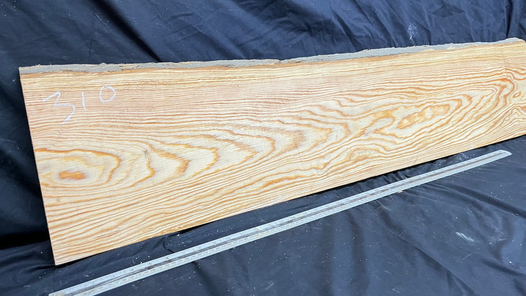 Reclained pitch pine plank, shelf, board 1263 L x 280 W x 25 D mm  (310)