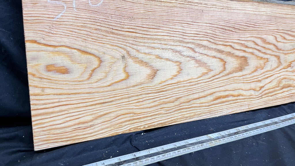 Reclained pitch pine plank, shelf, board 1263 L x 280 W x 25 D mm  (310)