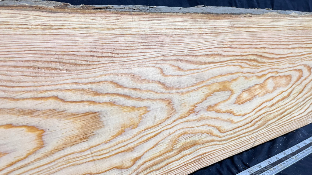 Reclained pitch pine plank, shelf, board 1263 L x 280 W x 25 D mm  (310)