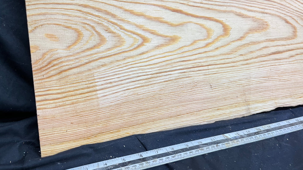 Reclained pitch pine plank, shelf, board 1263 L x 280 W x 25 D mm  (310)