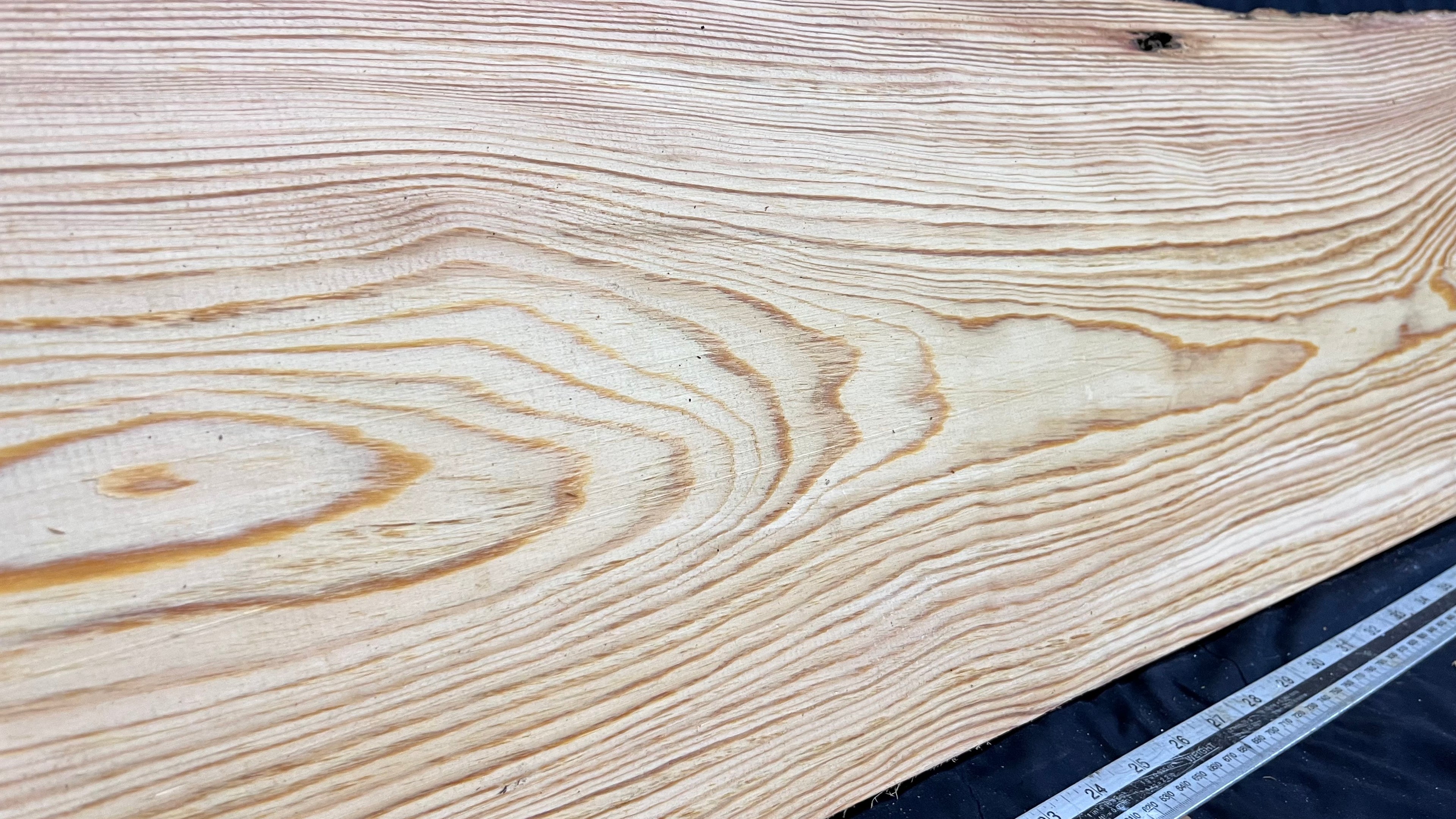 Reclained pitch pine plank, shelf, board 1264 L x 284 W x 25 D mm  (311)