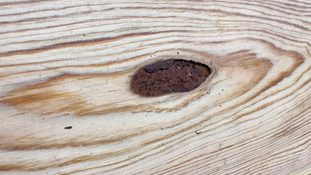 Reclained pitch pine plank, shelf, board 1264 L x 284 W x 25 D mm  (311)