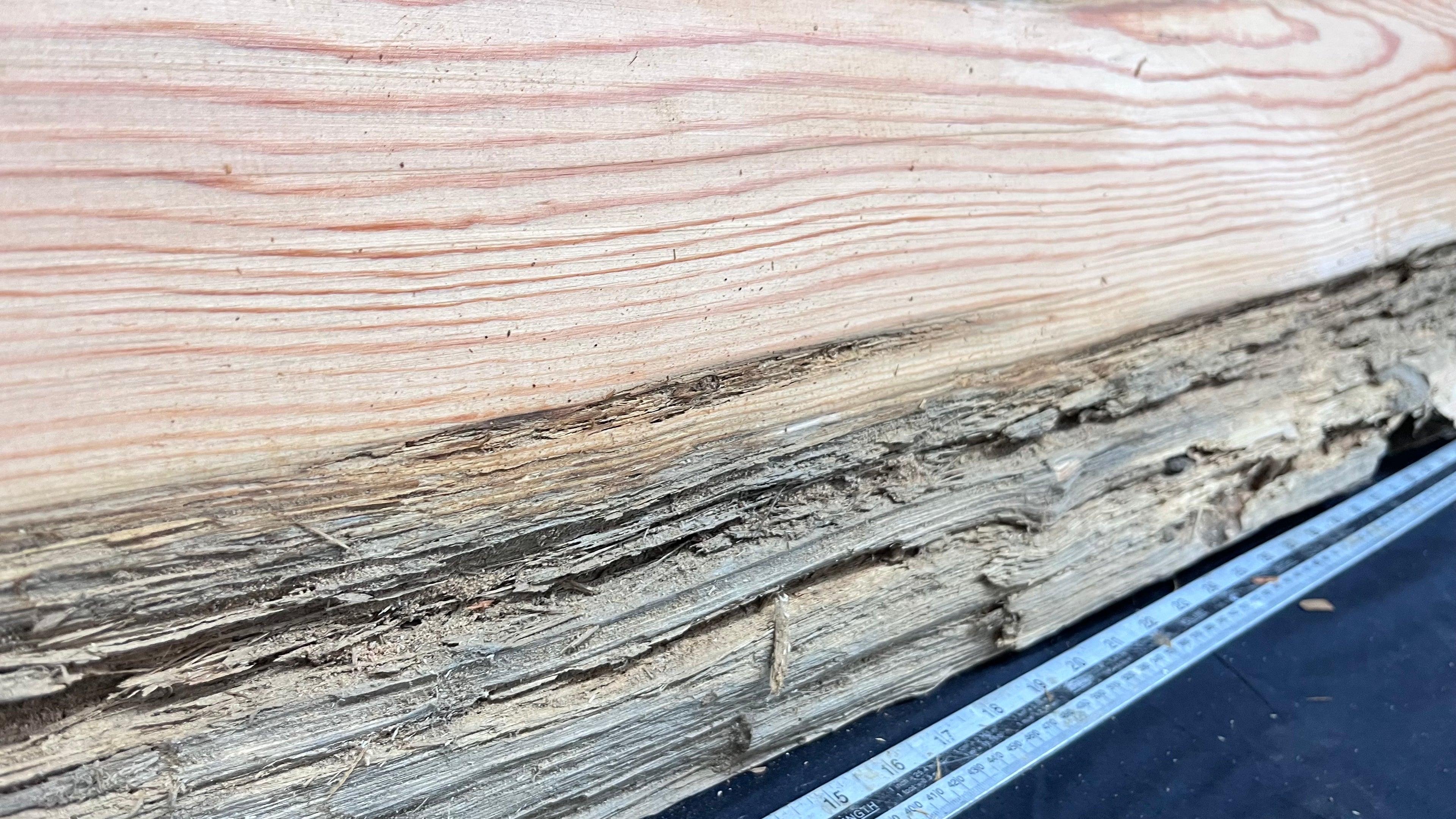 Reclained pitch pine plank, shelf, board 1004 L x 395 W x 43 D mm  (312)