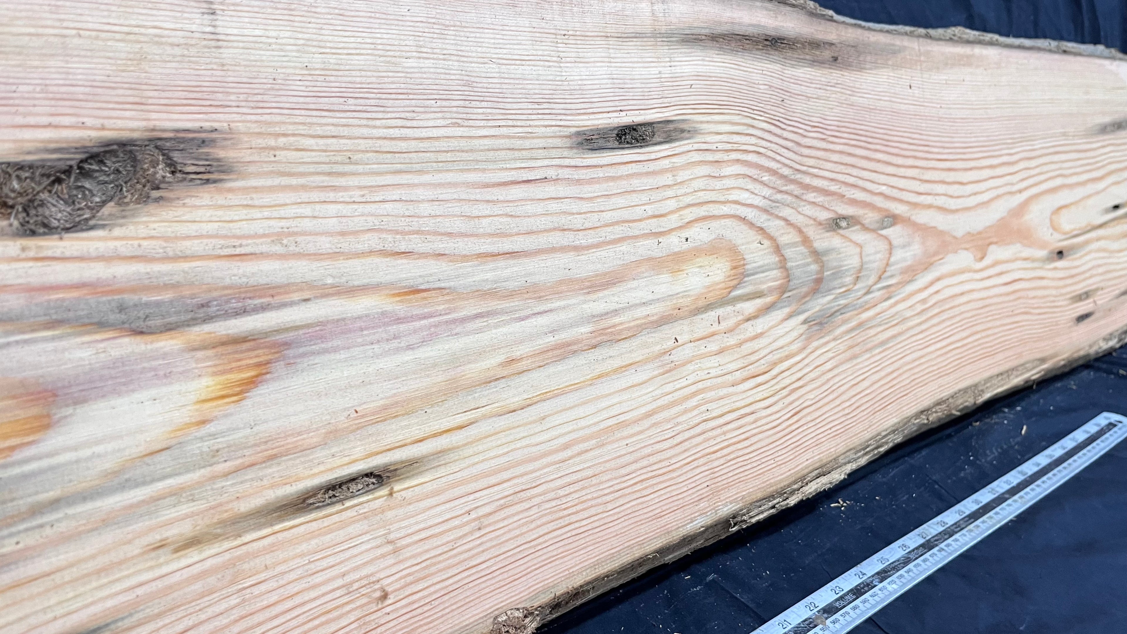 Reclained pitch pine plank, shelf, board 1248 L x 354 W x 44 D mm  (315)