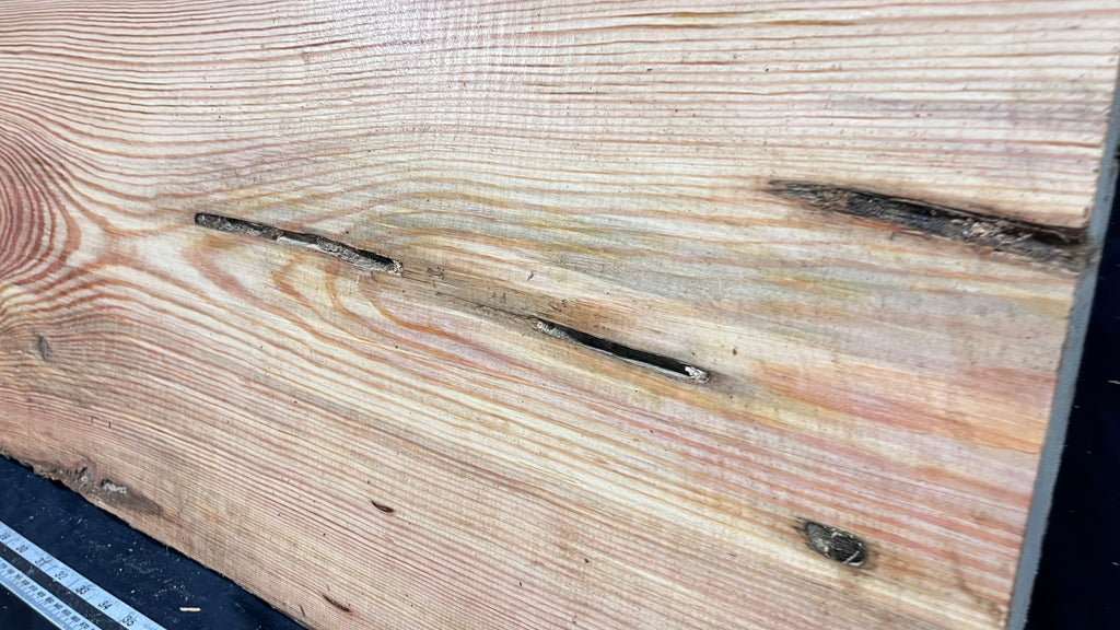 Reclained pitch pine plank, shelf, board 1248 L x 354 W x 44 D mm  (315)