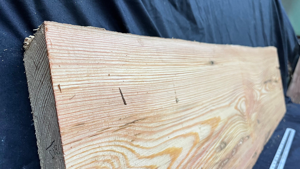 Reclained pitch pine plank, shelf, board 1248 L x 354 W x 44 D mm  (315)