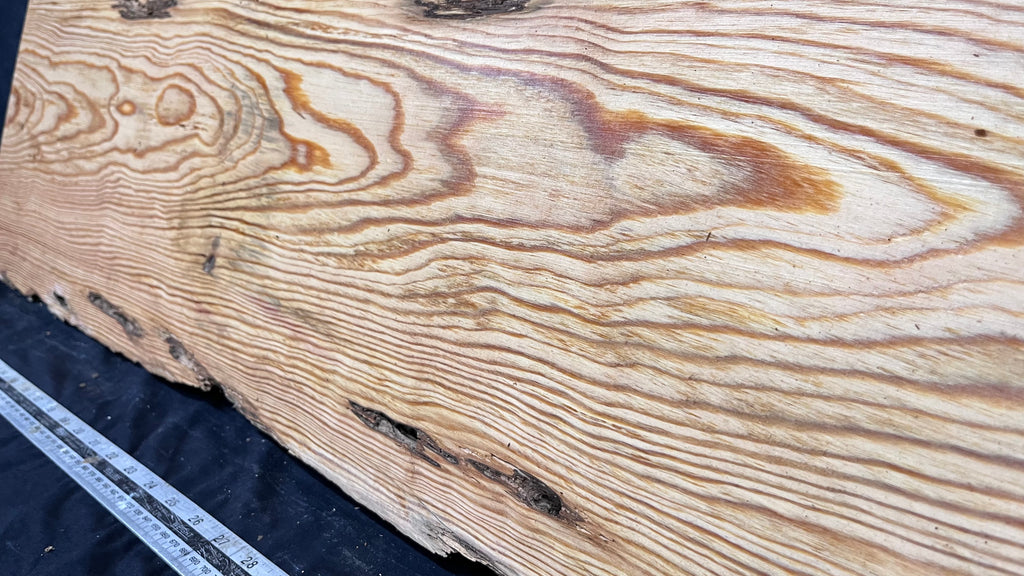 Reclained pitch pine plank, shelf, board 1040 L x 342 W x 24 D mm  (317)